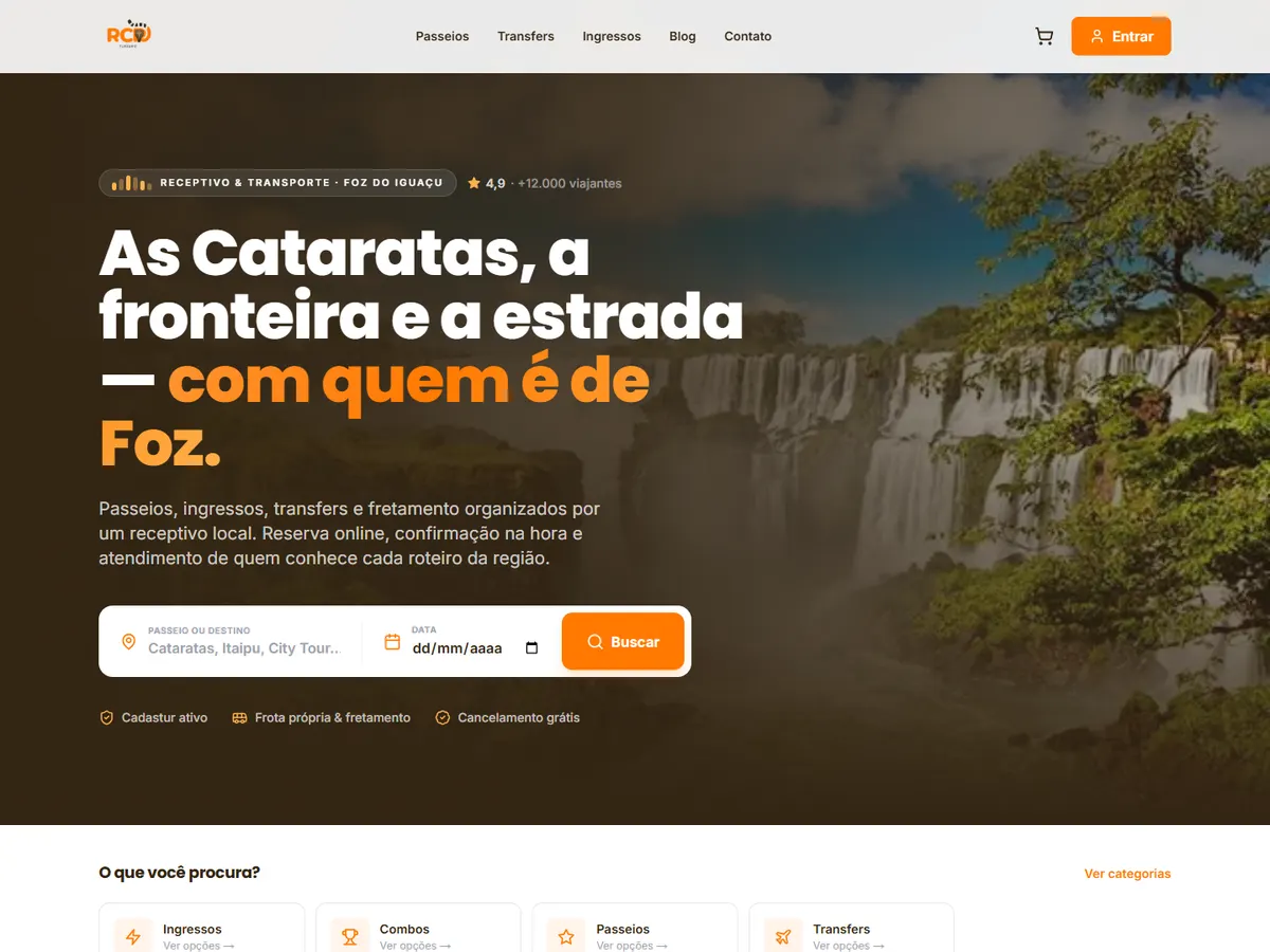 Site RCR Turismo